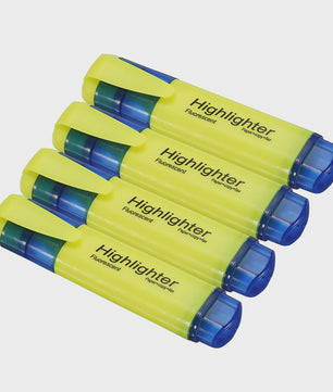 Set van 4 of 6 Fluorescerende Highlighters met Brede Stift - Ideaal voor Tekenen, Markeren en Kantoor