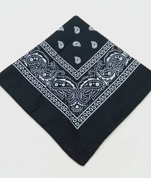 Modieuze Katoenen Bandana Sjaal 54x54cm - Paisley Print voor Dames & Heren
