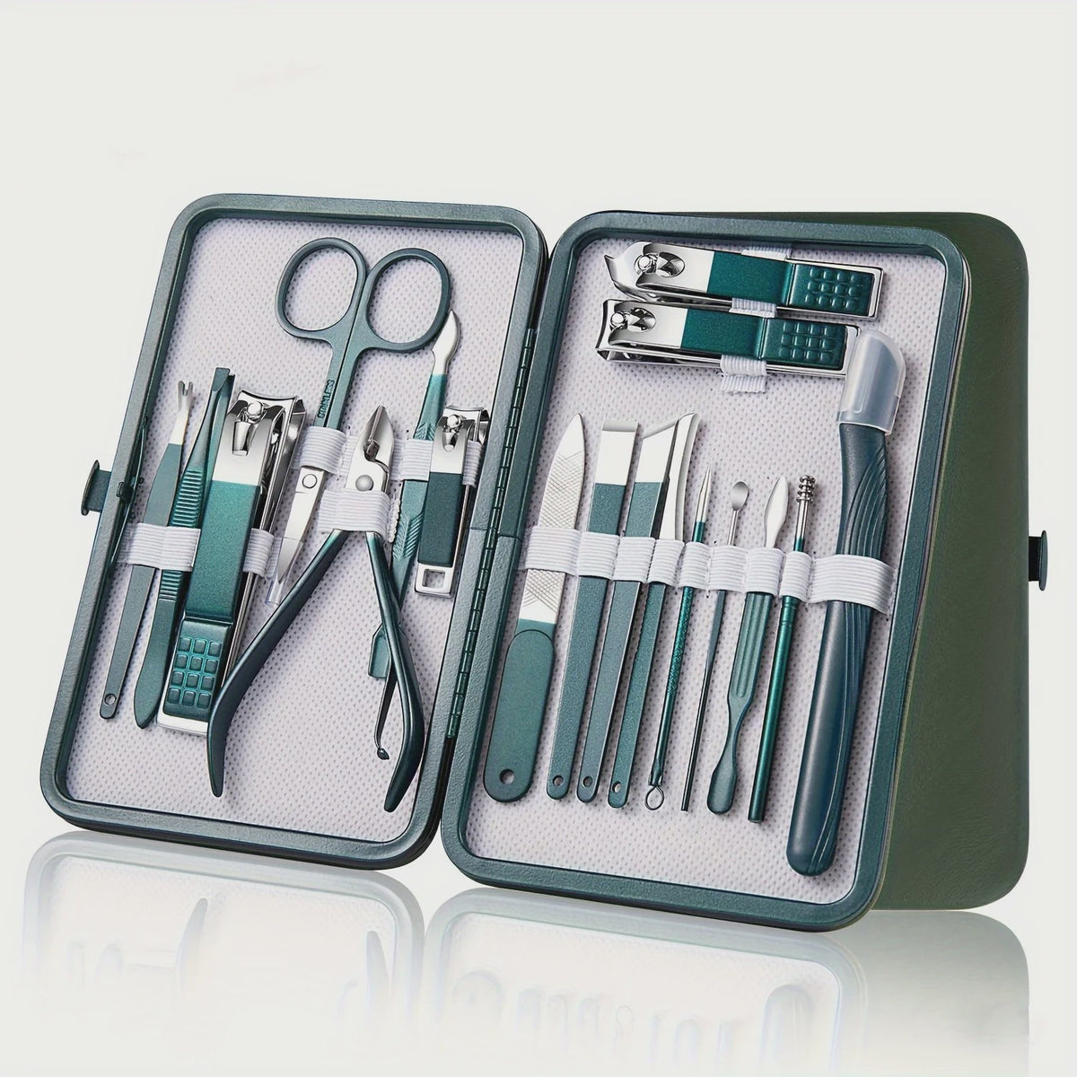 Professionele Manicure & Pedicure Set - 7/10/12/18 Delig - Roestvrij Staal met Reisetui