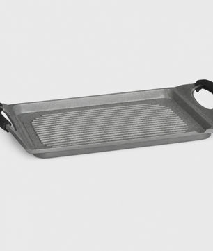 Rechthoekige Grillpan met Anti-aanbaklaag - Geschikt voor Gas, Inductie & Elektrisch