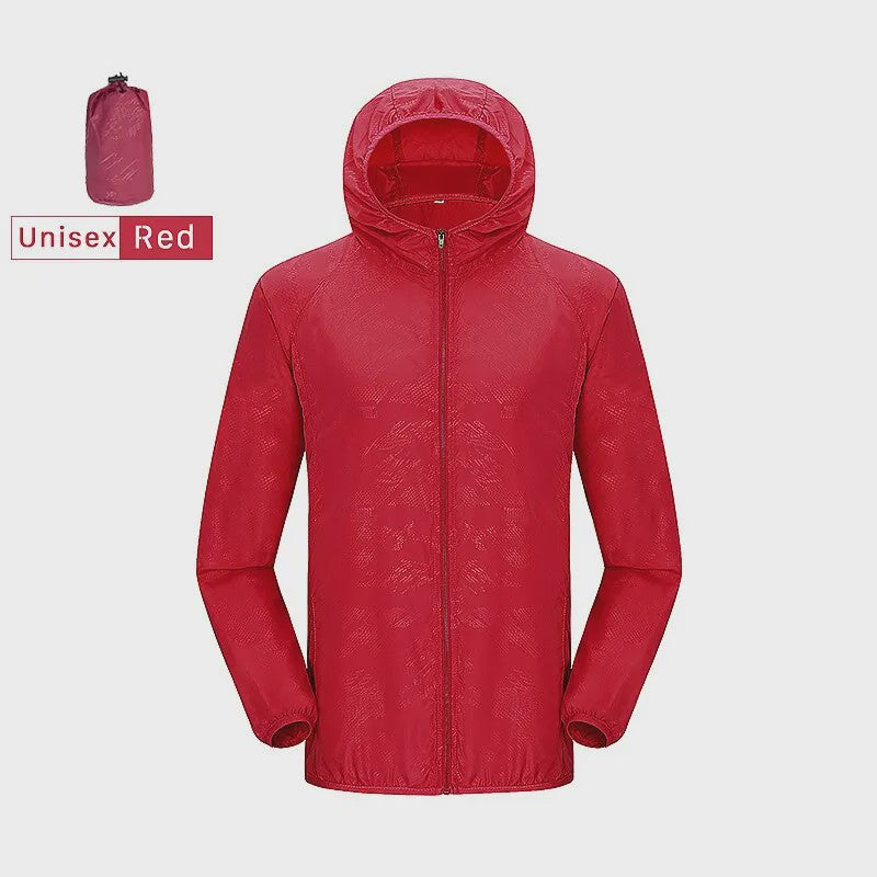 Unisex Winddichte & Waterdichte Outdoor Jas - Sneldrogend & UV-beschermend