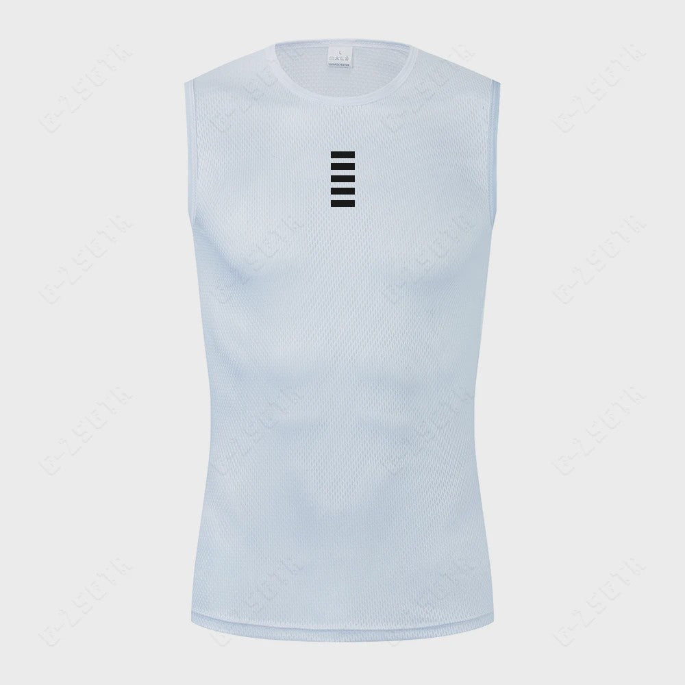 Heren Wielren Base Layer - Sneldrogend en Reflecterend Sportonderhemd