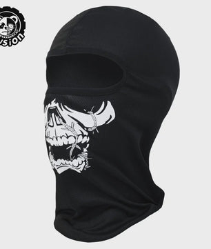 Ademende Skull Balaclava Muts - Full Face Motorfiets Masker met Mesh