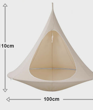Waterproof Hangmat Dubbele Schommelstoel Cacoon - Binnen & Buiten Gebruik, Incl. Ophangkit