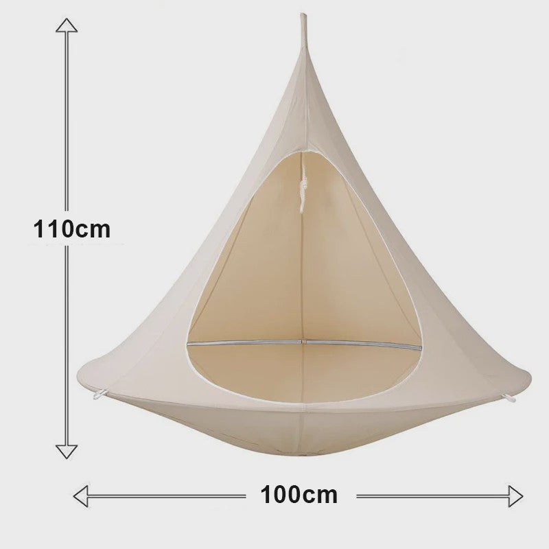 Waterproof Hangmat Dubbele Schommelstoel Cacoon - Binnen & Buiten Gebruik, Incl. Ophangkit
