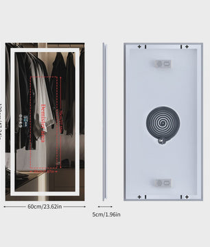 XXL Smart LED Spiegel met Bluetooth, Anti-Condens & Digitale Display