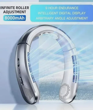Lenovo Draagbare Nekventilator met 10000mAh Batterij - USB Oplaadbaar, Bladeless & LED Display