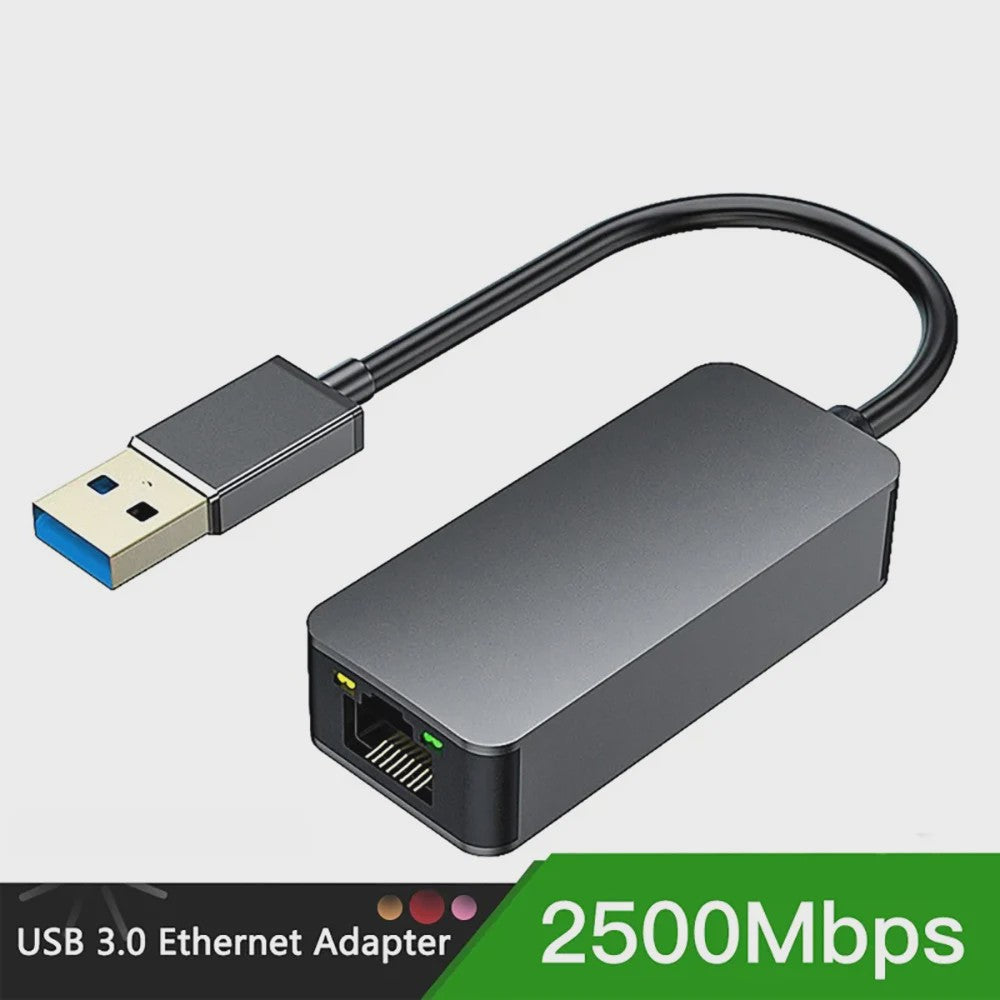 2.5G USB-C naar RJ45 Ethernet Adapter - 2500Mbps Netwerkkaart voor Laptop & PC