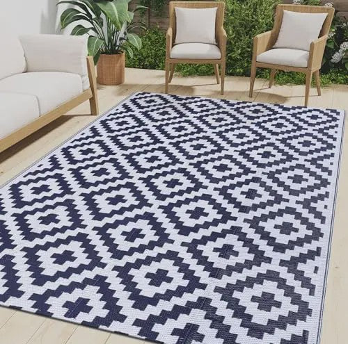 Omkeerbaar Waterdicht Buitentapijt - Ideaal voor Terras, Camping & RV