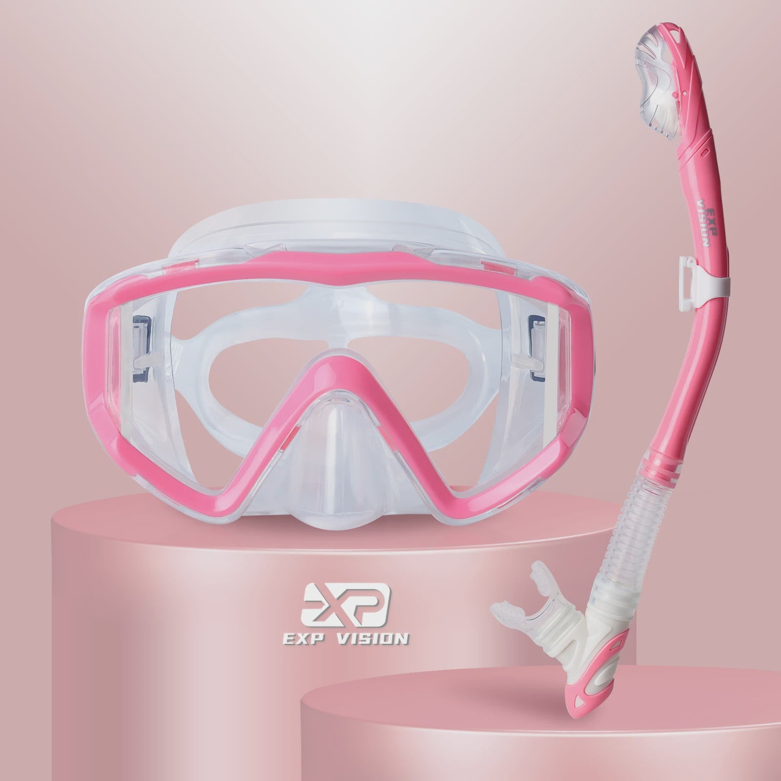 Complete Dry Snorkel Set voor Volwassenen: 3-Raams Anti-Condens Duikmasker met PC Lens en Snorkel