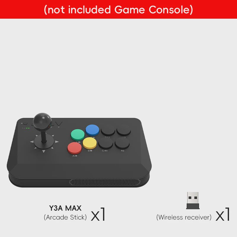 Wireless Arcade Stick Y3A Max - Pro Fight Joystick voor PC, TV Box & Retro Games