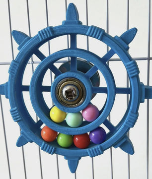Roei/Stuurwiel Vogel Speelgoed Spinner met Kleurrijke Kralen - Plezier & Beweging voor Papegaaien