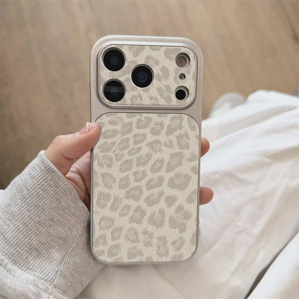 Luxe Leopard Print Telefoonhoesje voor iPhone - Schokbestendig met Bumper