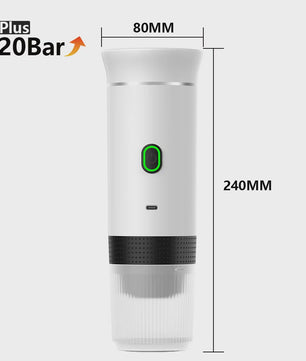 Draagbare Elektrische Espressomachine - 3-in-1 Koffiezetter voor Auto, Thuis & Camping