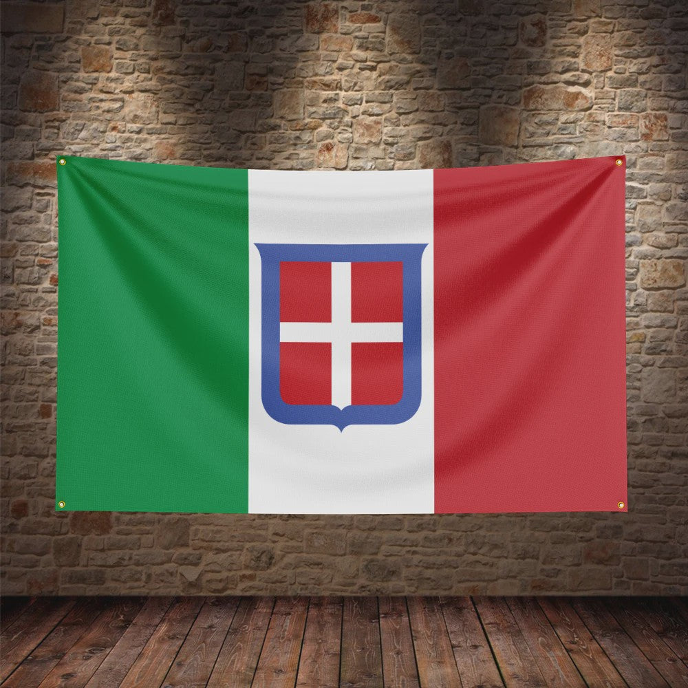 Italiaanse Vlag Wanddecoratie - Enkelzijdig Bedrukt