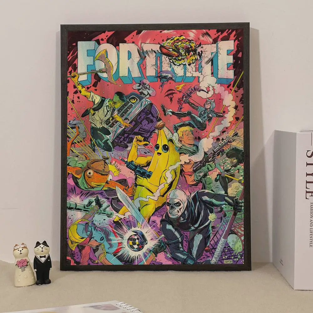 Fortnite Game Poster - Decoratieve Muurkunst voor Fans