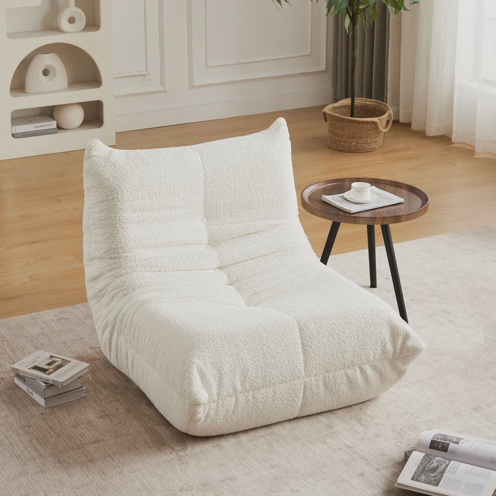 Moderne Chenille Togo Fauteuil - Comfortabele Lounge Stoel met Memory Foam