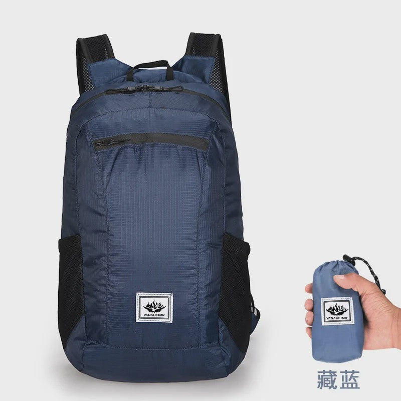 Opvouwbare Rugzak 20L - Ultralicht & Waterafstotend voor Wandelen, Fietsen en Reizen