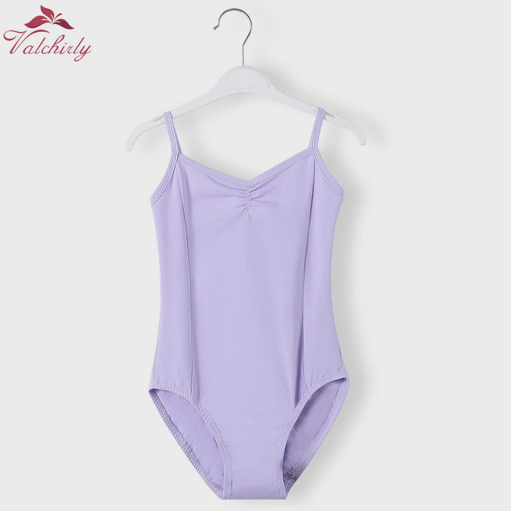 Meisjes Ballet Leotard met Bandjes - Katoen - Dans & Gymnastiek