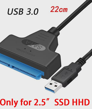 USB 3.0 naar SATA Adapter Kabel voor 2.5" en 3.5" HDD/SSD