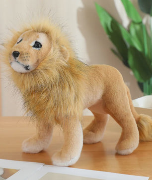Realistische Pluche Dieren Knuffels - Tijger, Leeuw & Luipaard - Zacht Speelgoed & Decoratie