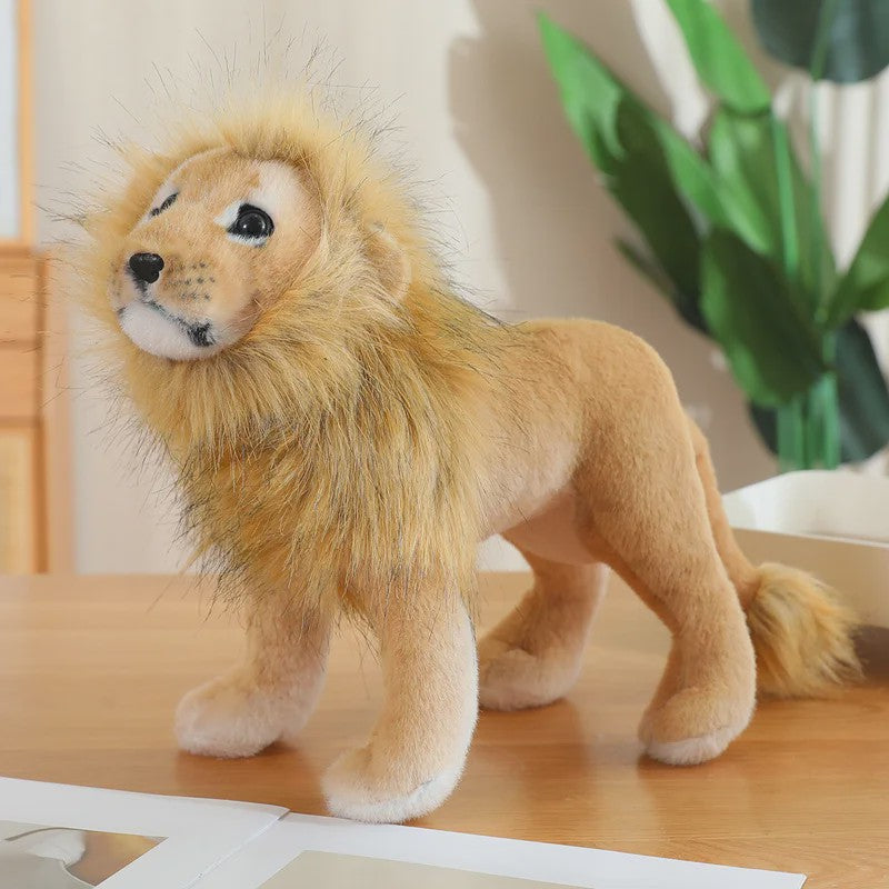 Realistische Pluche Dieren Knuffels - Tijger, Leeuw & Luipaard - Zacht Speelgoed & Decoratie