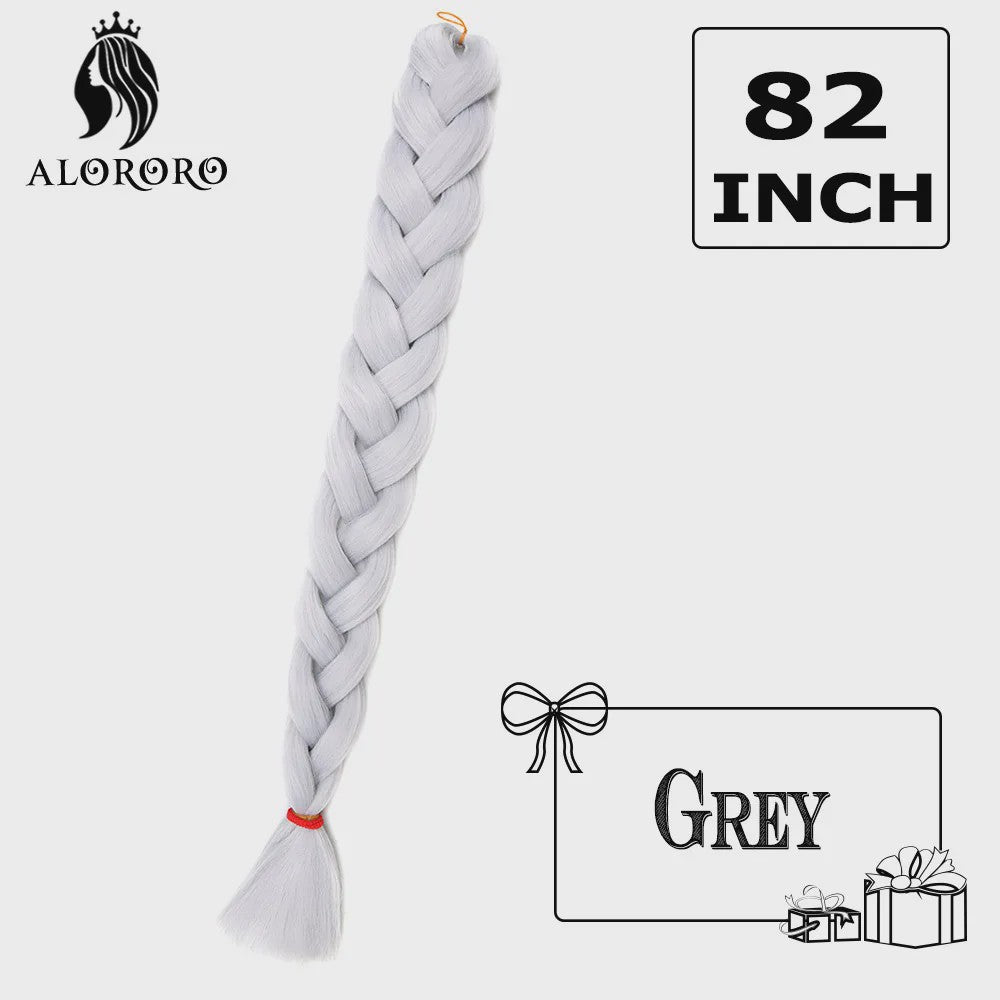 Alororo Jumbo Braids Haarverlenging - 82 Inch Synthetisch Hittebestendig Vlecht Haar