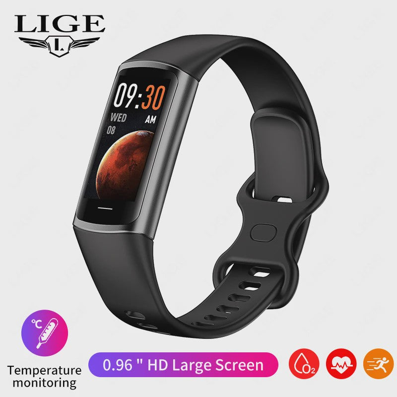 Smartwatch C68L: Fitness Tracker, Gezondheidsmonitor & Waterdichte Sport Armband voor Dames & Heren