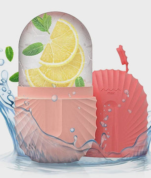 Silicone Gezichtsroller IJsblokjes Houder - Verkoelende Gezichtsmassage voor Wallen, Porien & Huidverbetering