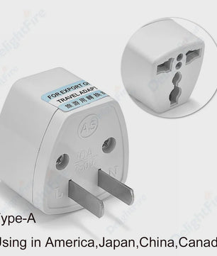Universele Reisadapter AU/UK/US naar EU Type E/F - Stopcontact Omvormer