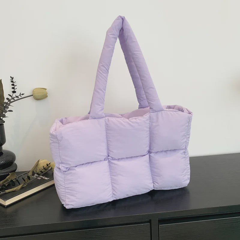 Gewatteerde Dames Shopper Tas - Retro Trendy, Grote Capaciteit & Waterdicht