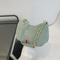 Vintage Corduroy Schoudertas Dames - Zomerse Stijlvolle Handtas