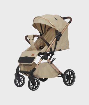 Lichtgewicht Opvouwbare Kinderwagen met Verstelbare Zitting & 4-Wiel Schokabsorptie