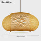 Bamboe Hanglamp Natuurlijk Rotan - Handgeweven, E27 Fitting, 40/50/60cm - Sfeervolle Verlichting voor Woonkamer, Café & Restaurant