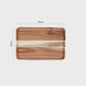 Acacia Houten Serveerschaal - Natuurlijk Hout, Perfect voor Snacks, Fruit & Thee