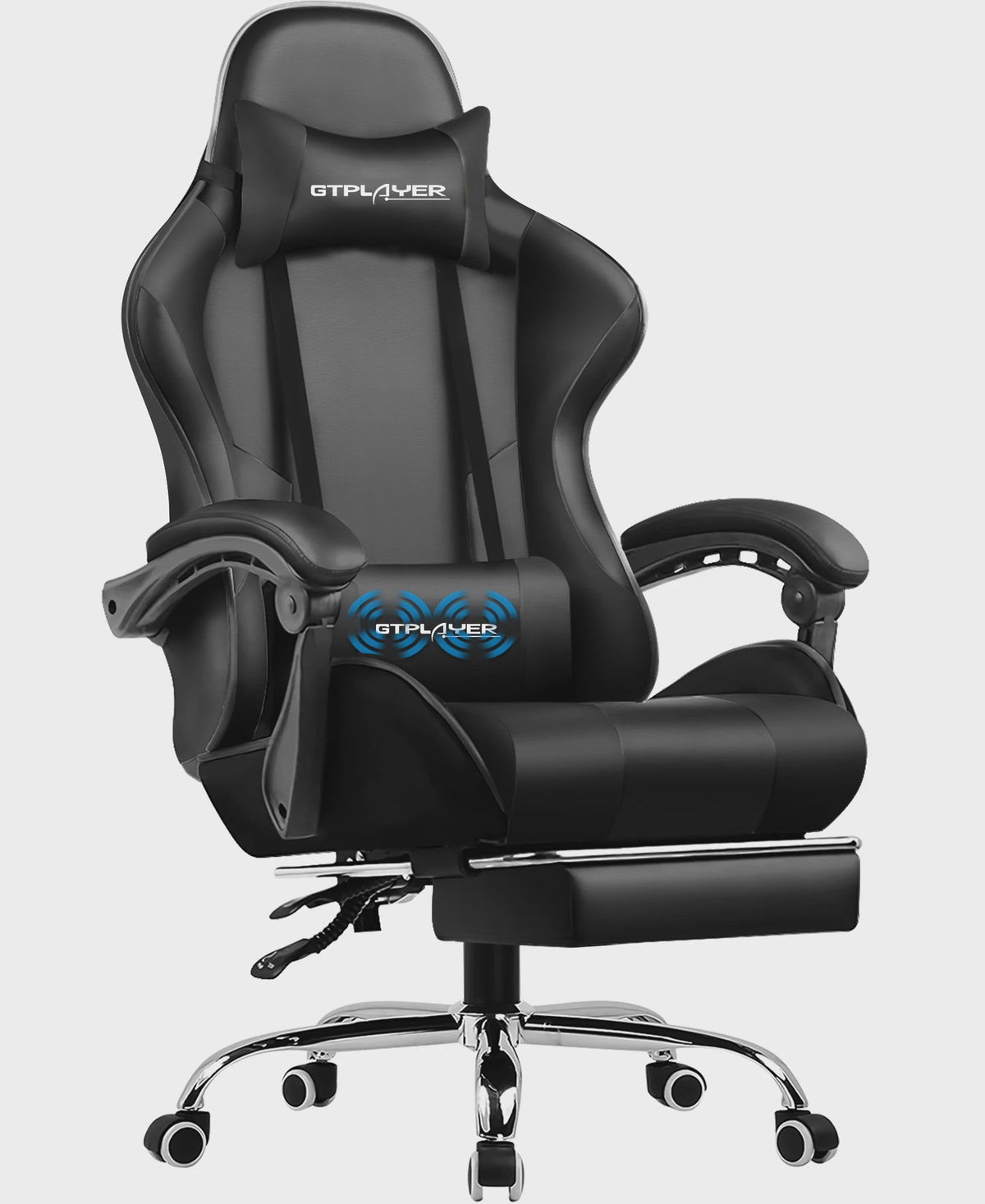 Gtplayer Ergonomische Gaming Chair met Massagefunctie en Voetensteun