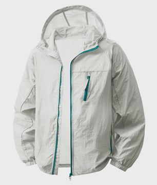 Unisex Zonnebeschermende Windjack - Lichtgewicht & Ademend voor Outdoor Avonturen