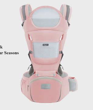 Ergonomische Baby Draagzak - 4 Seizoenen, Verstelbaar, Heupstoeltje & Multifunctioneel