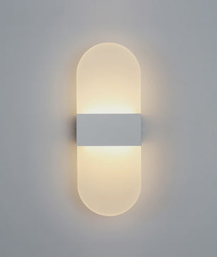 Moderne LED Wandlamp Aluminium & Mat Acryl - Hotel Corridor, Slaapkamer