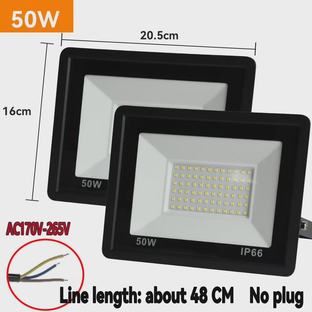 Dubbele LED Werkverlichting op Verstelbaar Statief - 200W/100W - IP66 Waterdicht
