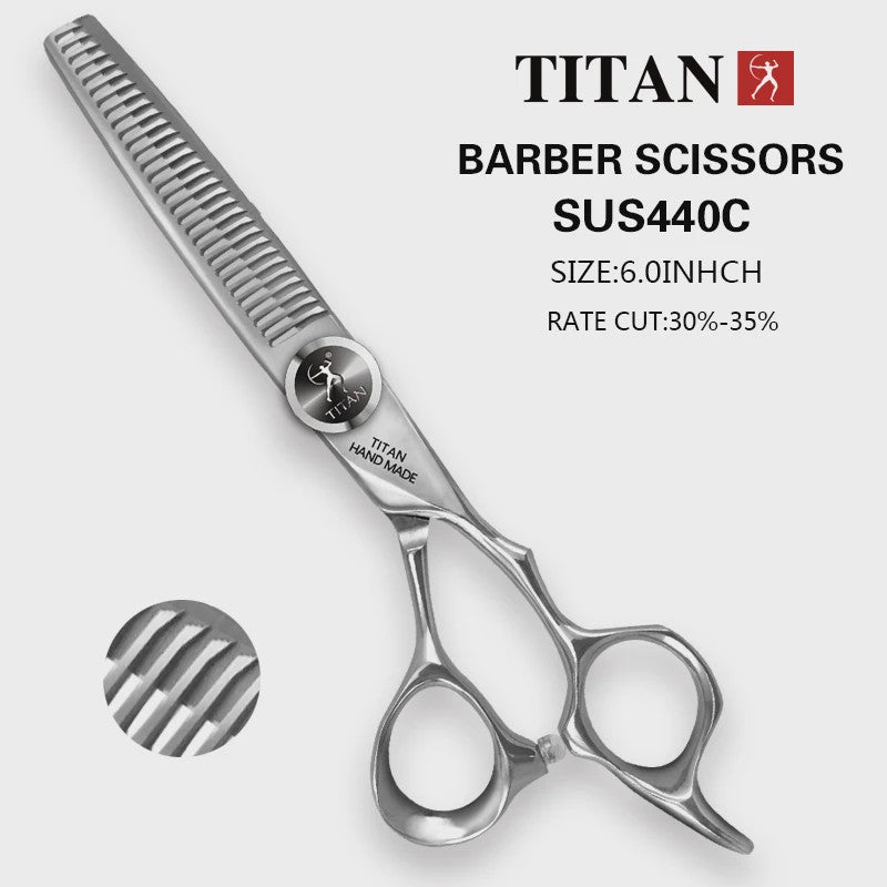 TITAN Professionele Kappersscharen & Barbier Scharen Set - 5.5 & 6.0 Inch Japan 440C Staal