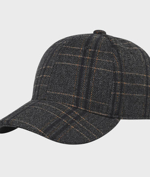 Herren Tweed Baseball Cap - Stijlvolle Wolmix Pet voor Heren