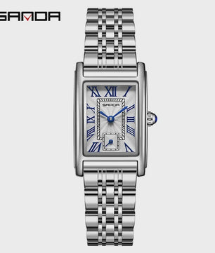 SANDA 1116 Elegante Dameshorloge Rechthoekig - Waterdicht & Stijlvol