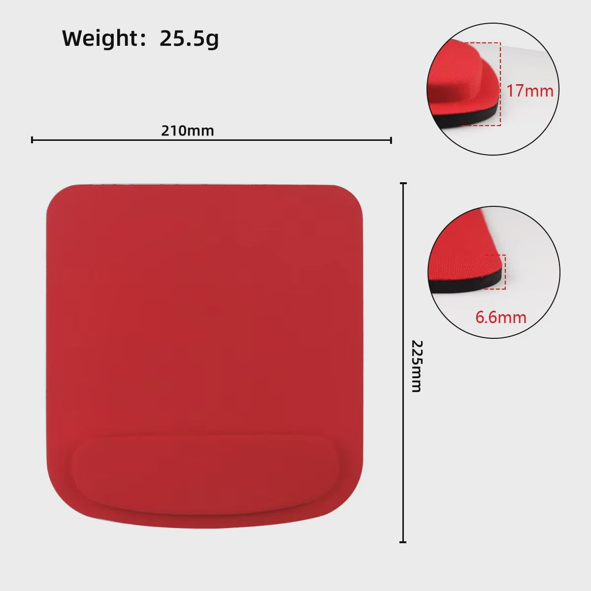 Ergonomische Muismat met Polsondersteuning - Comfortabel voor Kantoor & Gaming