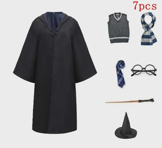 Harry Potter Cosplay Kostuum Set - Volwassenen & Kinderen - Gryffindor & Slytherin