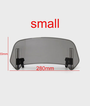 Universeel Verstelbaar Motorfiets Windscherm Verlengstuk - Clamp-On Spoiler Deflector