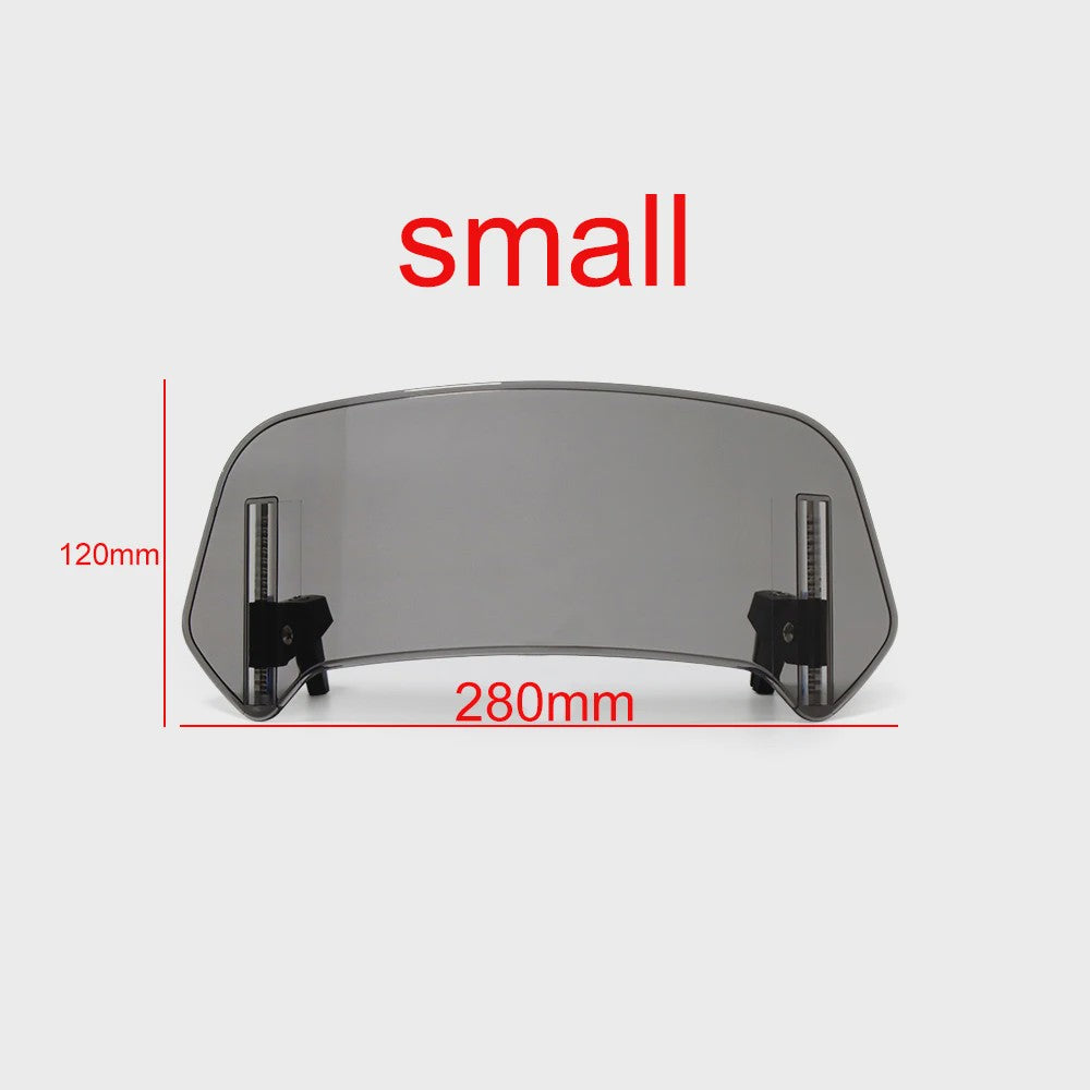 Universeel Verstelbaar Motorfiets Windscherm Verlengstuk - Clamp-On Spoiler Deflector