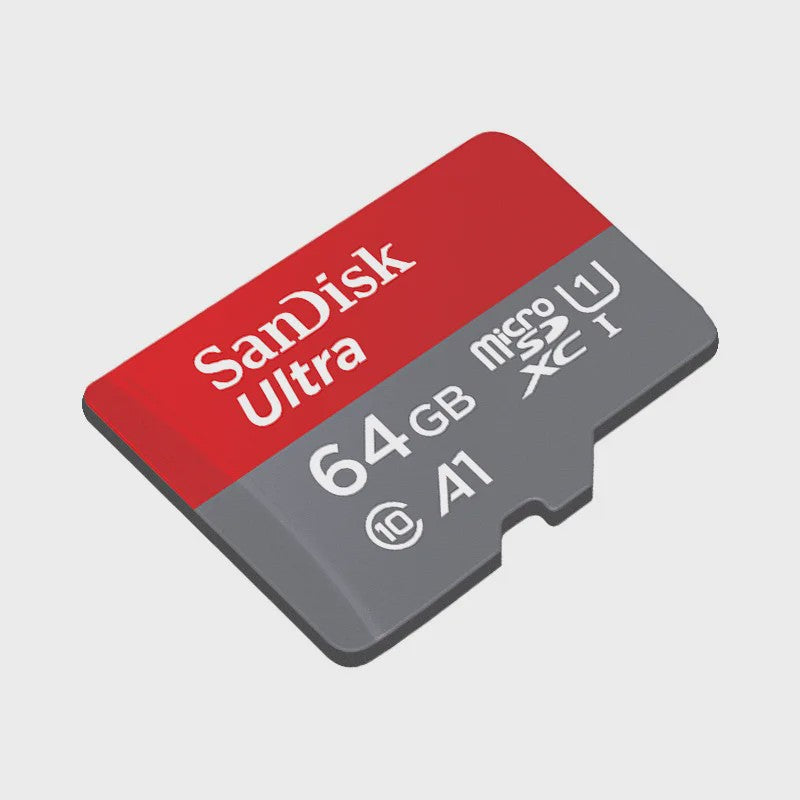SanDisk Ultra Micro SD Kaart 32GB, 64GB, 128GB - Class 10, UHS-I, A1 Snelheid