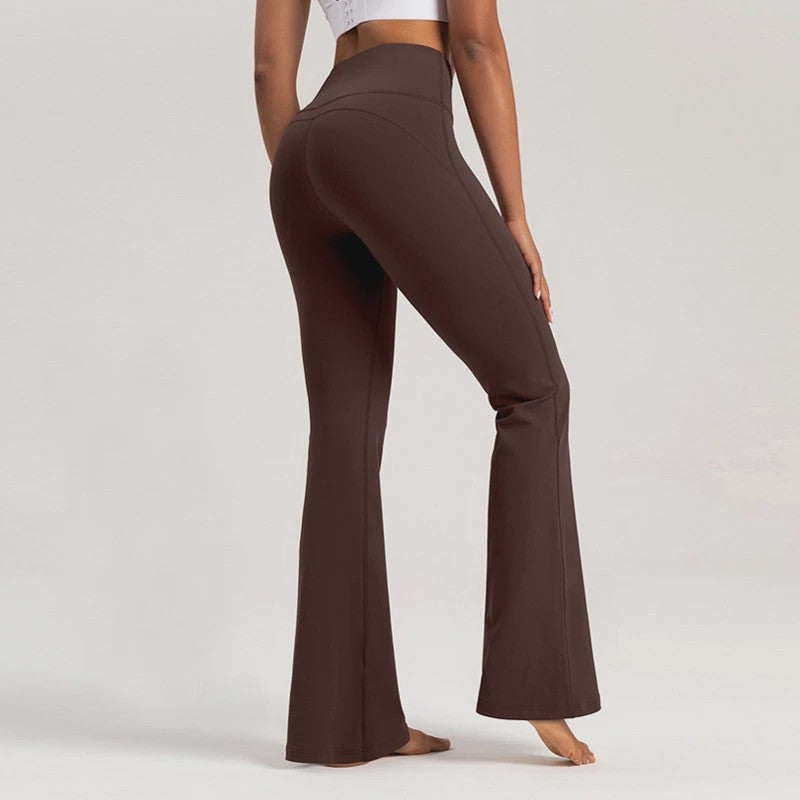 Naked Hoge Taille Bell Bottom Broek - Taille Corrigerend & Heupliftend voor Yoga & Fitness