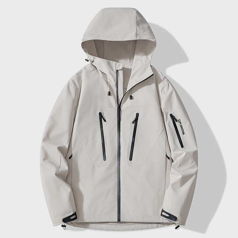 Unisex Waterdichte Outdoor Jas - Winddicht & Ademend voor Wandelen, Kamperen & Sport